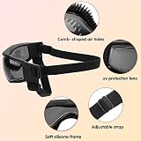 Hund Sonnenbrille, Hundeschutzbrille, Sunglasses for Dog, Hundebrille, Hundebrille UV Wasserdicht, Dog Brille Wasserdichter, Pet-Brillen, für mittelgroße und große Hunde Augenschutz Schwarz
