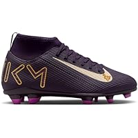 NIKE Jr. Mercurial Superfly 10 Club Kylian Mbappé, Zapatos de Gimnasia, Grand Purple/Pale Ivory, 37.5 EU