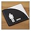 Zwayve Toilet Moss Board Set Man & Woman Funny Moss Board Wall Decoration for Toilets | Durable and Stylish Toilet Plates in Black | Perfect Decoration for Bathroom and Guest Toilets