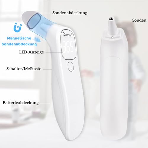 Thermomètre médical Berrcom auriculaire et frontal infrarouge