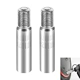 2 Extensiones de Válvula Coche 39 mm, Prolongador Válvula 39mm Adaptador Metálico para Inflado de Ruedas de Moto Camión Furgoneta y Caravana sin Fugas Instalación Fácil y Resistente a la Corrosión