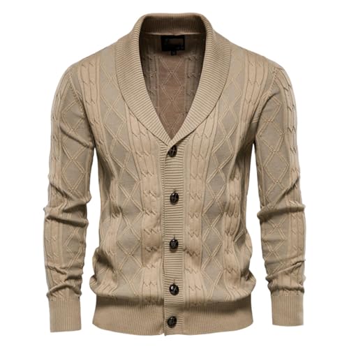 Cárdigan de punto para hombre ideal para tardes de oficina y ocio de invierno