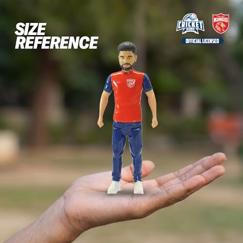 Image of Action Figure, IPL Edition 360 Rotatable Head, Cricket Player for Fans & Collectors (7 Inch Shreyas Iyer)