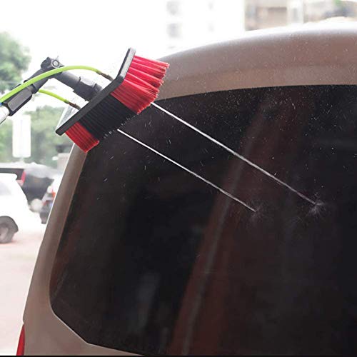 Pértiga extensible de 7 m con cepillo de 30 cm para limpiar paneles solares 8
