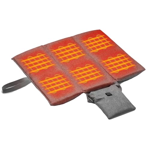 Cuscinetto Riscaldato Per Sedili | Pieghevole Con 3 Modalità,Sedili Da Stadio Riscaldati Portatili Per Gradinate - Per Esterno Picnic Portico Giardino Cortile Posteriore Gradinate