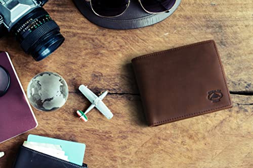 Stealth Mode Leather Bifold Wallet for Men With ID Window and RFID Blocking3