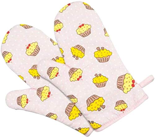 SGLI Küche Ofen Mitts Mikrowellenherd Glove Kuchen-Muster-Wärmeisolierung Anti Scald Handschuhe...