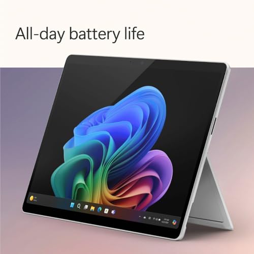 Image of Microsoft Surface Pro, 2-in-1 Laptop, Windows 11 Pro Copilot + PC, 365 Family, 13 inch 2880 x 1920 Touchscreen, Snapdragon X Plus, 16GB RAM, 1TB SSD, Platinum, Device Only, with Pen