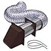 Preferred Dryer Vent Hood Kit, 4-In. x 8-Ft., Brown Plastic