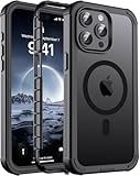 jaroco Magnetic for iPhone 15 Pro Case, [Compatible with MagSafe][Military Grade Drop Protection][Heavy Duty Protection][Non-Slip][Shockproof] 2-Layer Durable Bumper Phone Case 6.1''-Black
