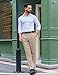 COOFANDY Men's Iron Free Premium Fashion Classic Fit Flat Front Hidden Comfort Waistband Suit Pant