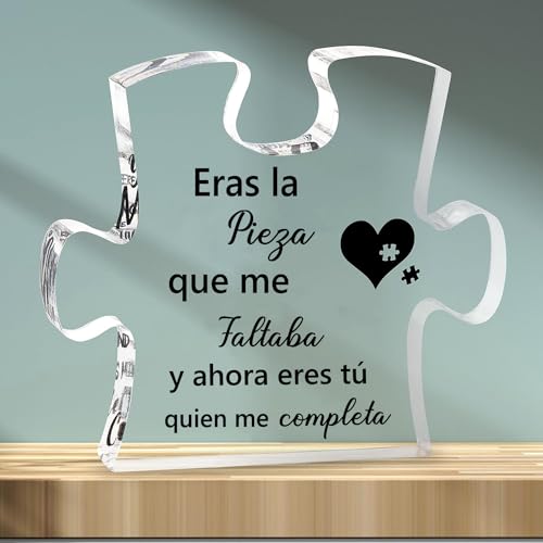 FANAOREN San Valentin Regalos Mujer Hombre, Regalo Pareja, Placa