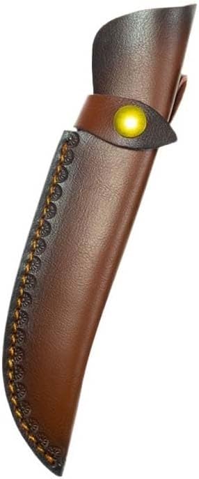 1PC Leather Knife Scabbard, Universal Knife Sheath for Belt with Snap Closure Fits for Fruit Knife