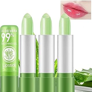 Long Lasting Nutritious Lip Balm Lips Moisturizer Magic Temperature Color Changing Aloe Vera Lipstick Pack of 3 Price In India