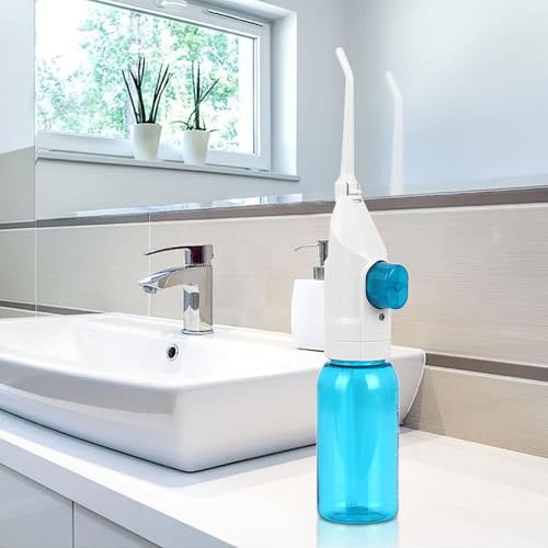 Image of Water-Jet Flosser Air technology Cords Speed Dental Care Tooth Pick Power Dental Cleaning Whitening Teeth Kit Power Floss Air Powered Dental Water Jet (White) (Water Teeth Flossing)