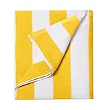 ANOTHER CHOICE Striped Oversized Beach Towel 35"x70" Cotton Pool Towel Cabana Stripe Ultra Soft Swim