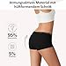 Uizuooy Boxershorts Damen Baumwolle Slips Damen Atmungsaktiv Panties Weich Frauen Unterwäsche Stretch Hipster Bequeme Unterwäsche Mehrpack 6er Pack BL-M-6