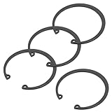 PATIKIL 4 Pcs Internal Retaining Rings, 75mm C-Clip Snap Ring 65 Manganese Steel Internal Retaining Circlip Snap for Automotive Grooved Shafts Stud