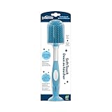 Dr. Brown's Soft Touch No Scratch Baby Bottle Cleaning Brush Nipple Cleaner with Stand and Storage Clip, BPA Free, Blue 1-Pack