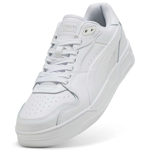 PUMA RBD Break Low Unisex-Sneaker, Weiß/Kühles Hellgrau/Schwarz, 5.5 UK – Ansicht 5
