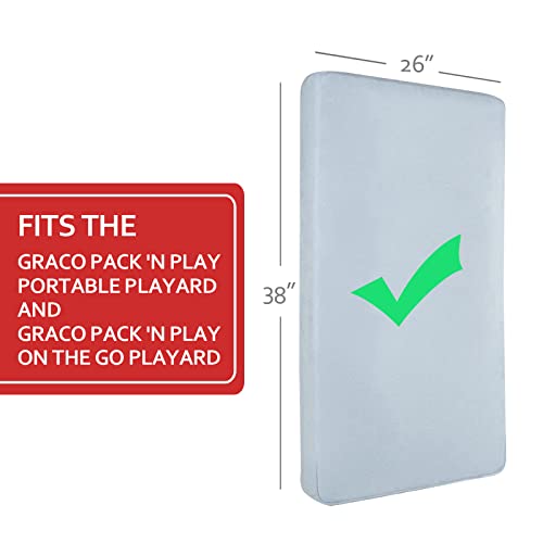 image for Moonsea Pack and Play Mattress Pad (6 Sizes), Compatible with Graco Pa