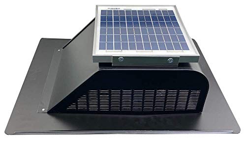Solar Mega Slantblaster Black- Slantback Vent Style - Solar Roof Vent - Solar Attic Fan #TOP1