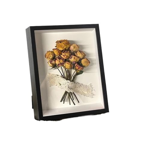 Diy Wooden Photo Frame 2 Pcs,Shadow Box Depth 3cm Wooden Photo Frame For Displaying Three-Dimensional Works Wood Picture Frame Photo Decor For Decoration(Coloe 1,25X25cm)