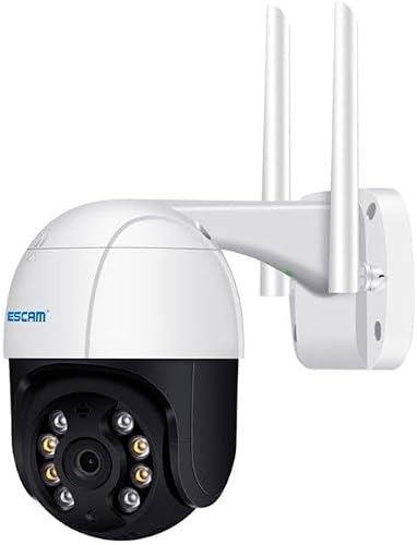 ESCAM QF218 1080P Pan/Tilt AI Humanoid Detection IP66 Waterproof WiFi IP Camera, Support ONVIF/Night Vision/TF Card/Two-way Audio, UK Plug