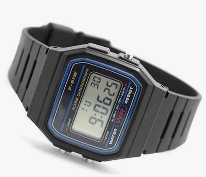 Image of AROA Premium Brand Vintage Series Digital Sports Square 4 Colours Dial LED Unisex Stainless Steel Strap Watch for Men's Watch for Women's Multicolor