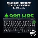 Razer BlackWidow V4 Tenkeyless HyperSpeed Low Profile – bezprzewodowa klawiatura gamingowa z możliwością wymiany na gorąco - HyperSpeed i BT - pomarańczowe przełącznik | Układ US