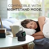 elago W2 Charger Stand Compatible with Apple Watch Series Ultra3/Ultra2/Ultra,11/10/9/8/7/6/5/4/3/2/1,SE3/SE2/SE (49mm,46mm,45mm,44mm,42mm,41mm,40mm,38mm) Nightstand Mode, Cable NOT included (Black) - Image 2