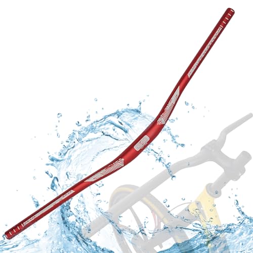 Bicycle Handlebar, Aluminium Alloy MTB Rise Bar 31.8 * 800mm Bike Accessories for MTB Road Bike(Red)