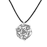 Damen Halskette Unisex Hundemarke Kette 2021 Valknut Anhänger Silber Wikinger Schmuck Nordische Mythologie Schmuck Valknut Schmuck Skandinavischer Anhänger Wikinger Valknut Amulett Modegeschenke