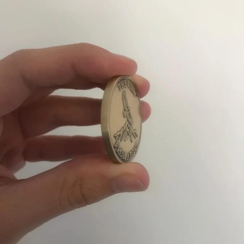 View From Above Stoic Coin - Stoicism Challenge Coin Medallion EDC - Religious Philosophy Reminder Coin