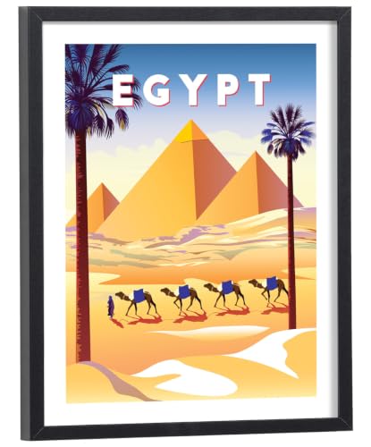 Tableau Egypte Vintage pour décorer un salon déco voyage et évasion