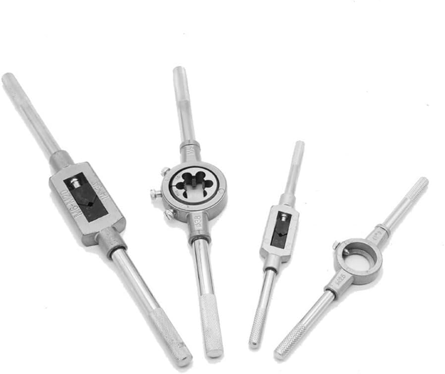 Generic 110pcs Tap and Die Set, Metric Tap Set, Rethreading Tool Kit, Thread Chaser Set, Tapping Tool, with Tap Die Wrench, for External and Internal Threads, Metric M3 to M16