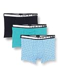 Tommy Hilfiger Herren 3P Trunk Boxershorts, Saltwater Green/des Sky/Squared Up, XL