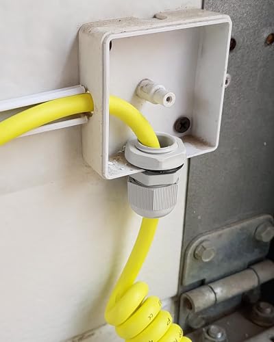 42 Stück Kabelverschraubung Set - Caianwin IP68 Kabeldurchführung Wasserdicht M12 M16 M20 M25 Verschraubung Set für Abzweigkasten,Verteilerkasten, Aufputz-Sicherungskasten,Wandverteiler