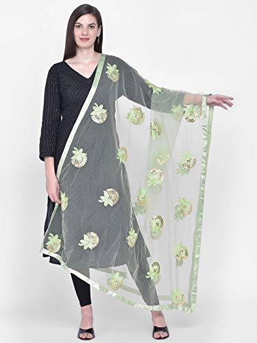 Image of DUPATTA BAZAAR Woman's Embellished Net Dupatta