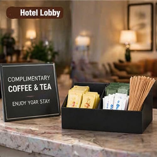 BinaryABC Sugar Packet Holder, Coffee Bar Tea Bag Organizer Box - image 4