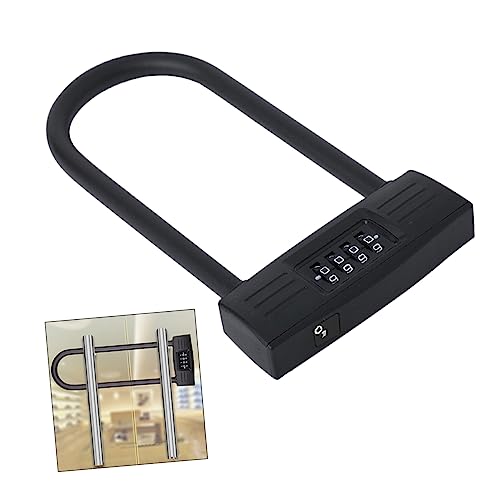 NULYLU Bike Lock Motorcycle Scooter Cycling u Lock Coded Padlock Gate Security