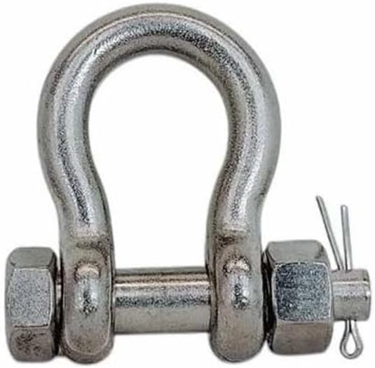 Prolinemax Marine Stainless Steel T316 Drop Forged 7/16" Bolt Pin Anchor Shackle 2,000 Lbs WLL
