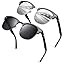 2 Glossy Black Black & Glossy Black Mirrored Silver(silver Rim)