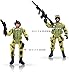 PowerTRC 6 Pcs Army Men Military Action Figures, Special Force Soldiers Toys for Kids 5-7, Army Action Figures with Military Weapons Accessories Toy Soldiers for Boys