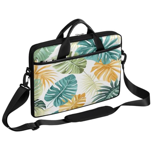 Maletín para laptop de 15 pulgadas con estampado tropical
