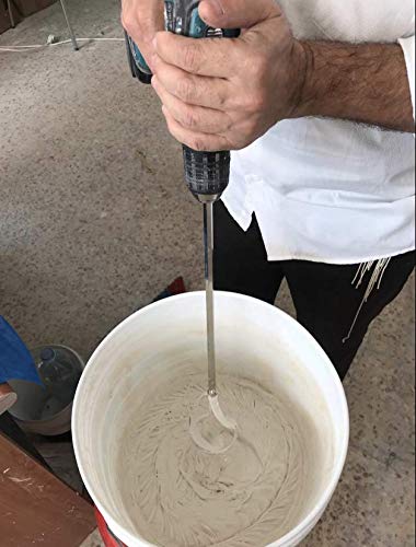 Edward Tools Paint And Mud Mixer For Drill In 1 To 5 Gallon Buckets - Fits All Standard Drills - Zinc Plated Steel - Reinforced Weld - Hex Head For Non Slip - Easy To Clean - Paint Mixer Attachment #TOP3