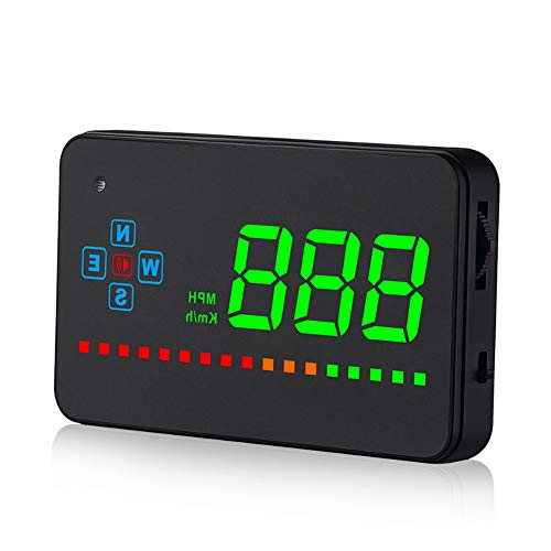 3.5'' Auto HUD Head Up Display mit Auto OBDII OBD2 Port km/h MPH Übergeschwindigkeit Warnung Windschutzscheibe Projektor Alarmanlage