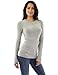 PattyBoutik Women’s Crewneck Raglan Cable Knit Sweater (Light Gray S)