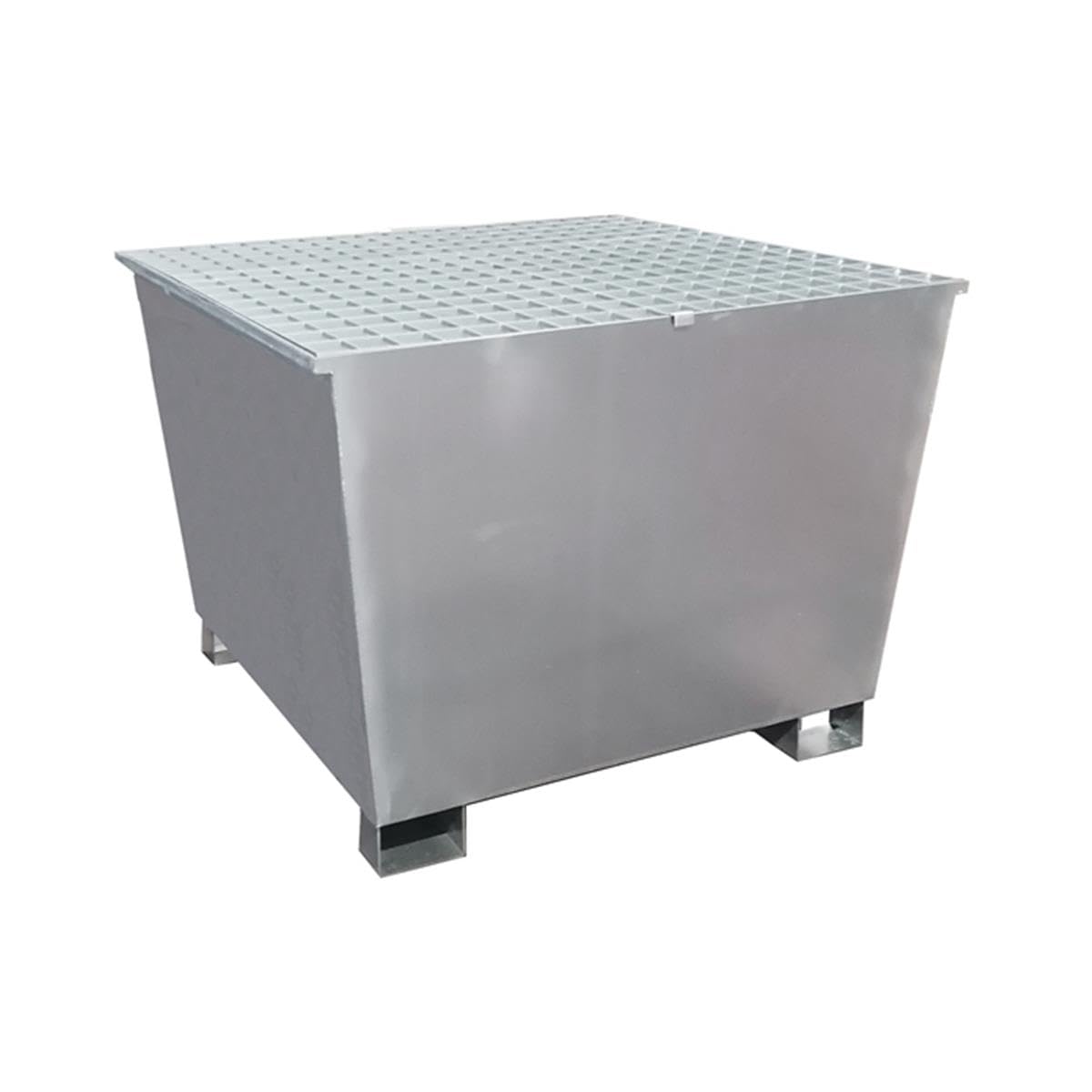 Cubeto Retención Acero Galvanizado para 1 IBC 1000 litros