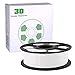 YOYI YOYI 3D Printer Filament, PLA Filament 1.75mm 2.2lbs Spool (1kg), Dimensional Accuracy +/- 0.03 mm, 100% Europe Raw Material (White)